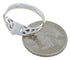 Genuine Sterling Silver And Jet Ring Size 8-1/4 UX32339